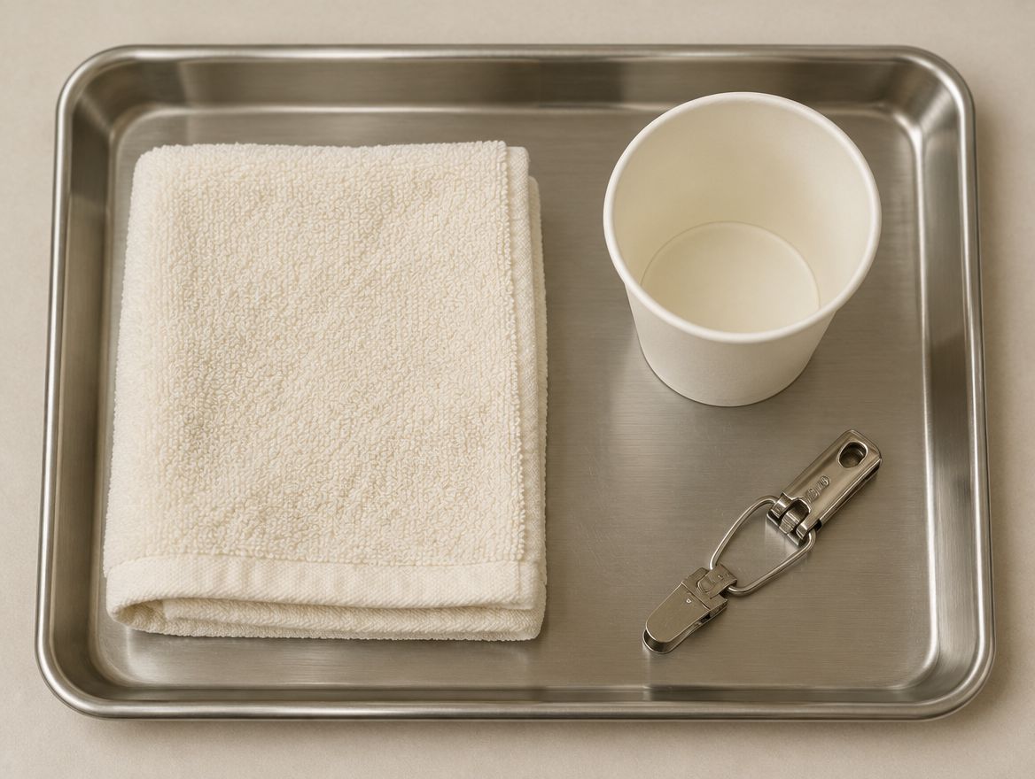 Tray met servet en beker